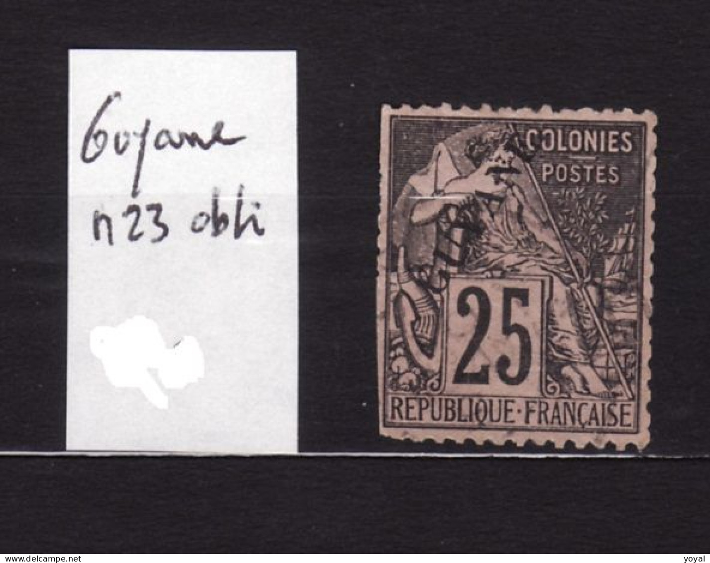 GUYANE N 23 Obli AC 171 - Used Stamps