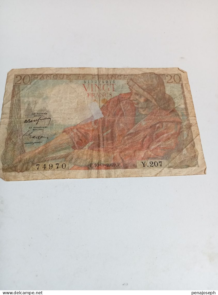 Billet De 20 Francs 1949 - 20 F 1942-1950 ''Pêcheur''