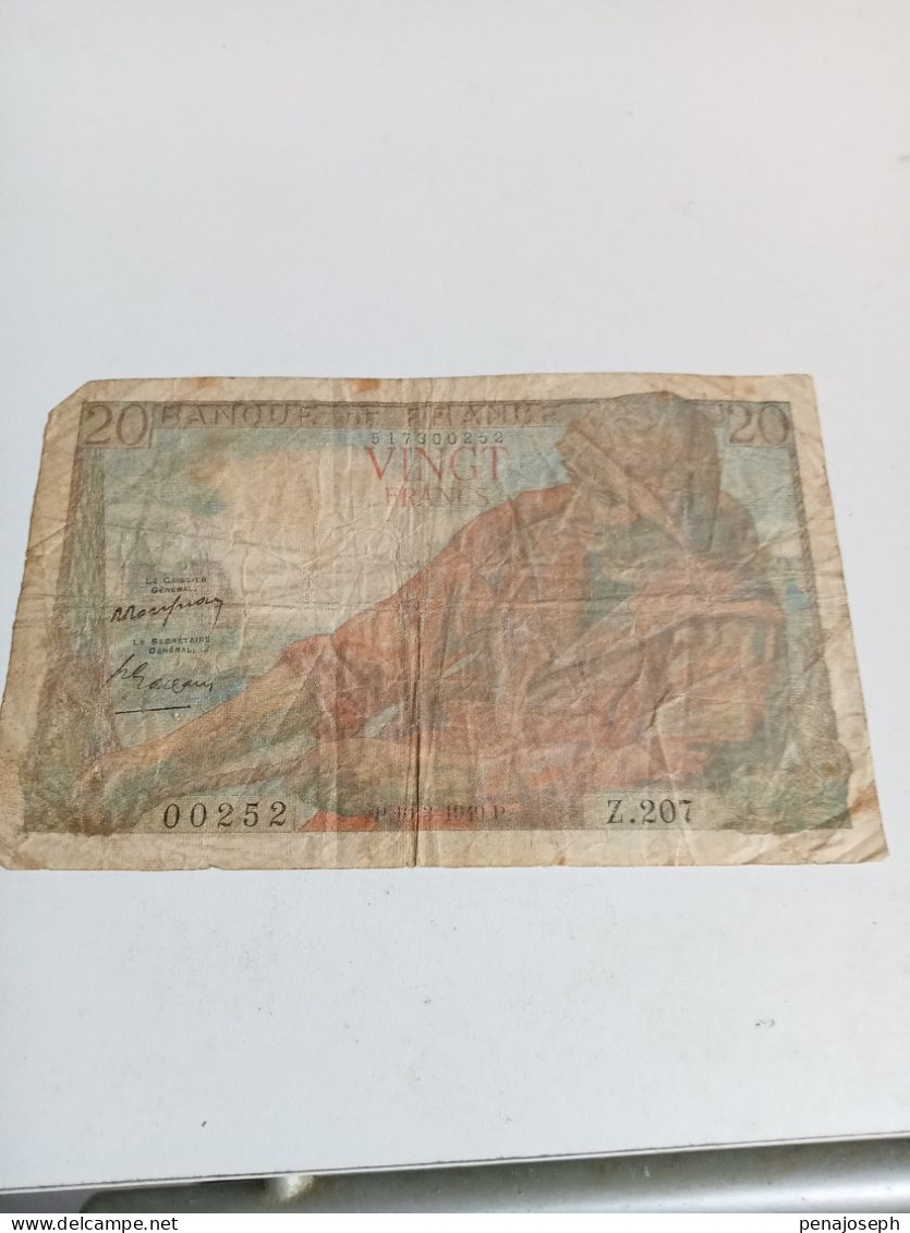 Billet De 20 Francs 1949 - 20 F 1942-1950 ''Pêcheur''