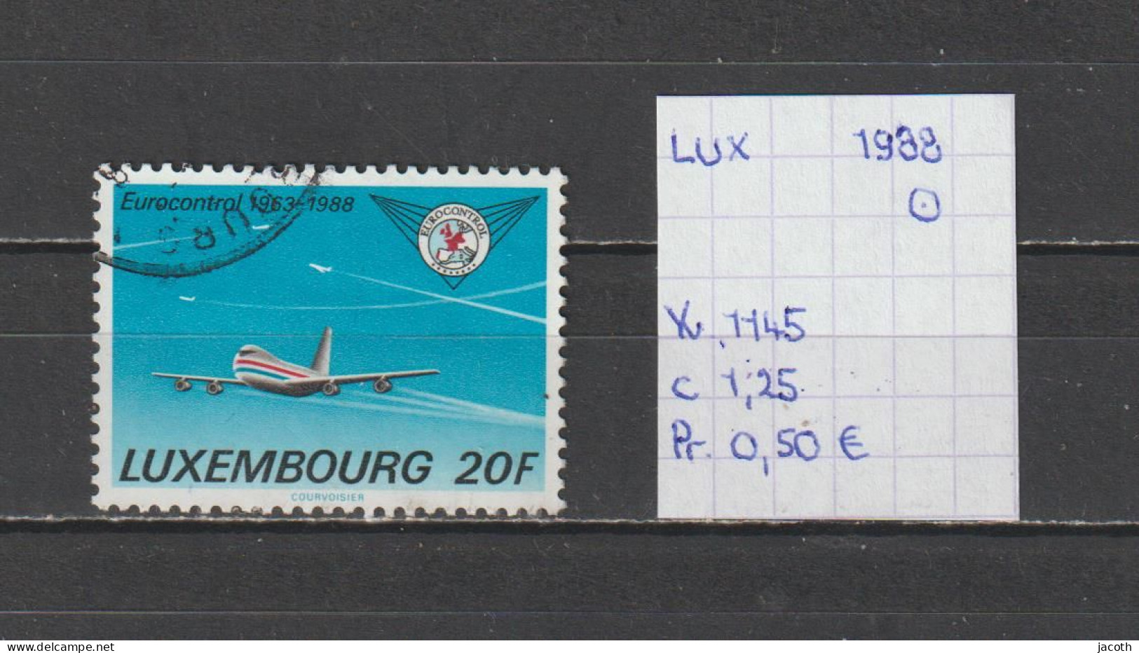 (TJ) Luxembourg 1988 - YT 1145 (gest./obl./used) - Oblitérés