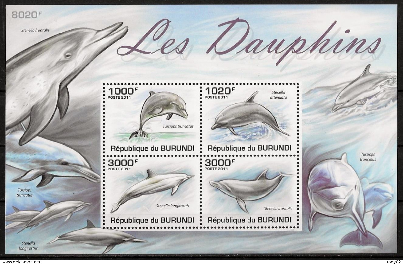 BURUNDI - DAUPHINS - BF 152 - NEUF** MNH - Dolphins
