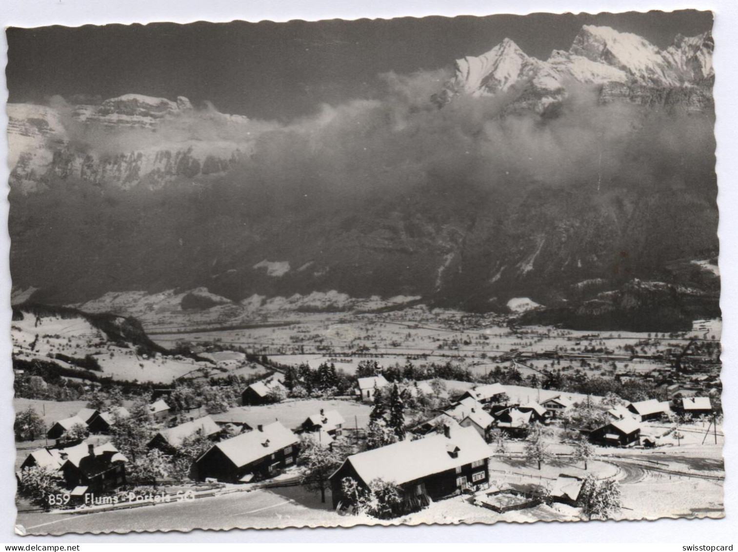 FLUMS PORTELS Mit Churfirsten Im Winter - Flums