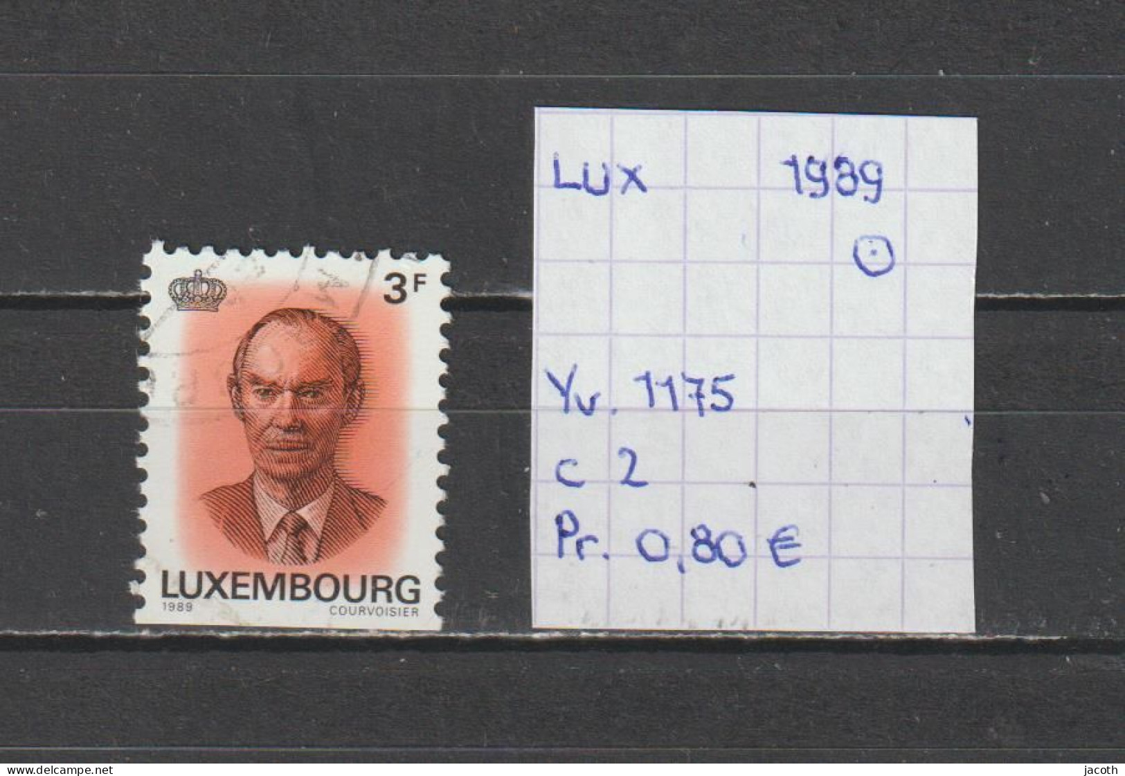 (TJ) Luxembourg 1989 - YT 1175 (gest./obl./used) - Oblitérés