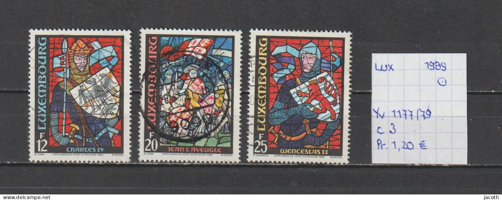 (TJ) Luxembourg 1989 - YT 1177/79 (gest./obl./used) - Gebraucht