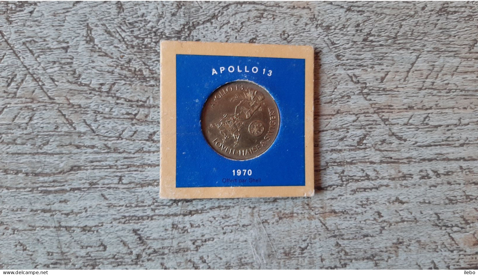 Ancienne Pièce Apollo 13 1970 Collection Shell Jeton Dans Sa Pochette - Non Classés