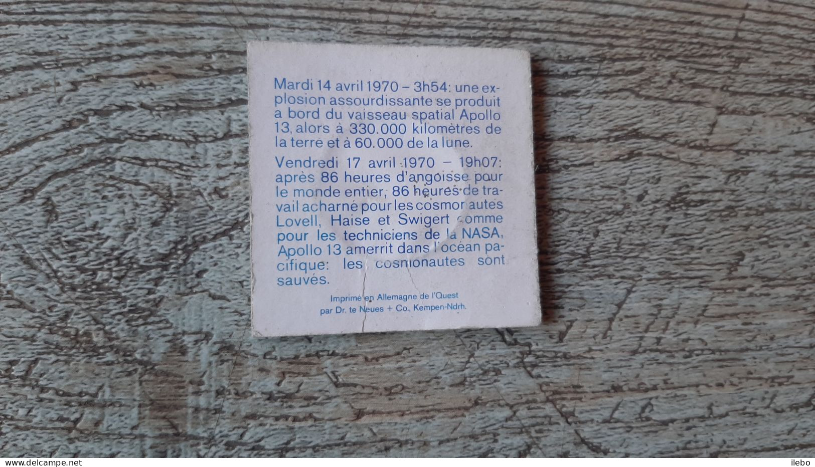 Ancienne Pièce Apollo 13 1970 Collection Shell Jeton Dans Sa Pochette - Non Classés