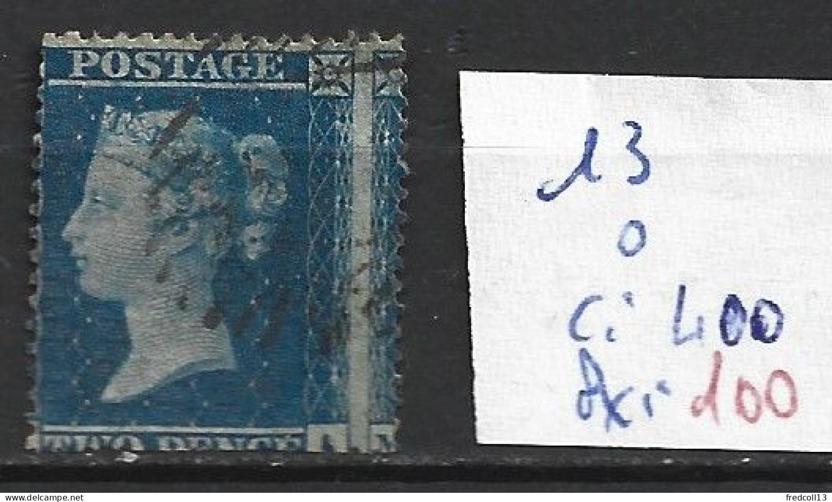 GRANDE-BRETAGNE 13 Oblitéré Côte 400 € - Used Stamps
