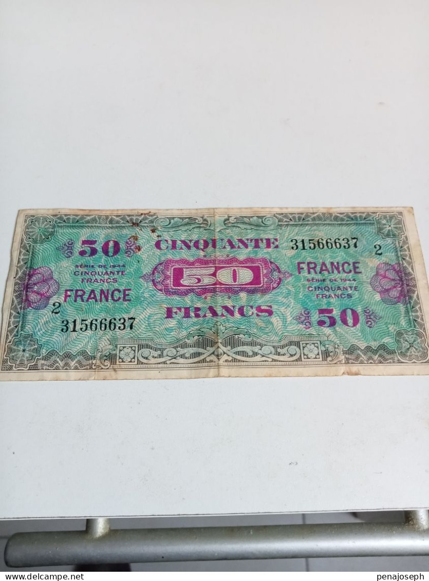 Ancien Billet De 50 Francs Série De 1944 Ave Petit 2 - Unclassified