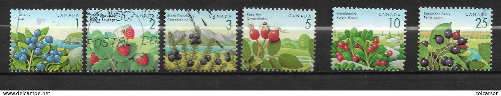 "CANADA  N°   1262/68    SAUF 66  " FRUITS " - Used Stamps