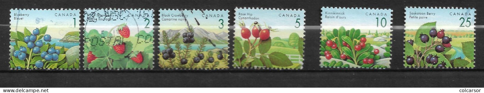 "CANADA  N°   1262/68    SAUF 66  " FRUITS " - Oblitérés