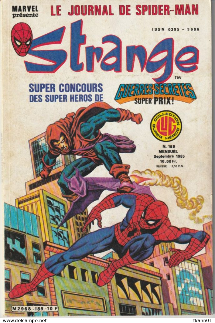 STRANGE N° 189 " LUG " DE 1985  BE/TBE - Strange