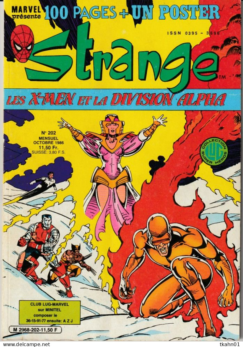 STRANGE N° 202 " LUG " DE 1986  BE/TBE  SANS POSTER - Strange