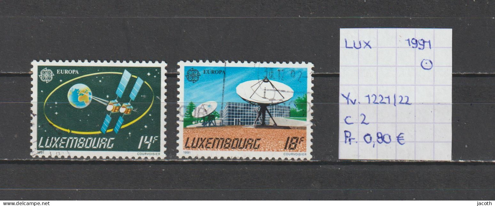 (TJ) Luxembourg 1991 - YT 1221/22 (gest./obl./used) - Gebruikt