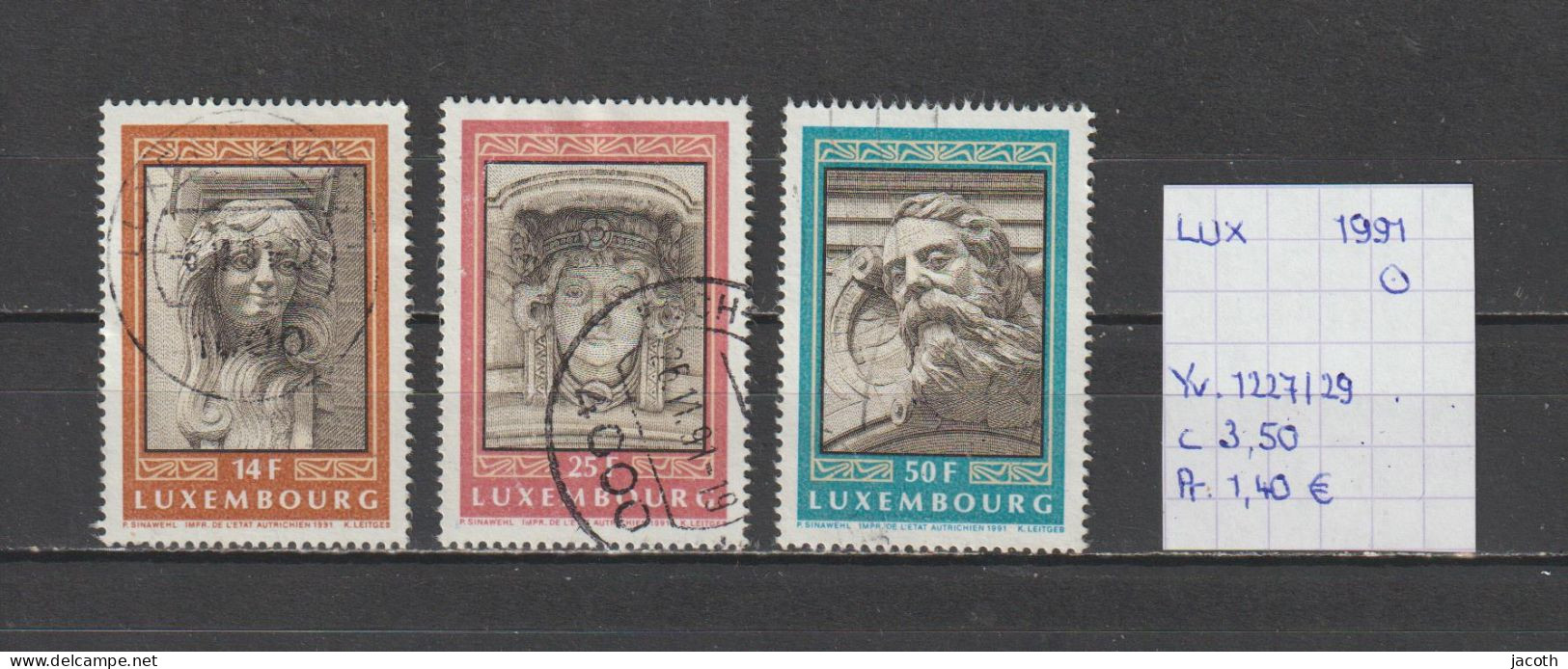 (TJ) Luxembourg 1991 - YT 1227/29 (gest./obl./used) - Gebraucht