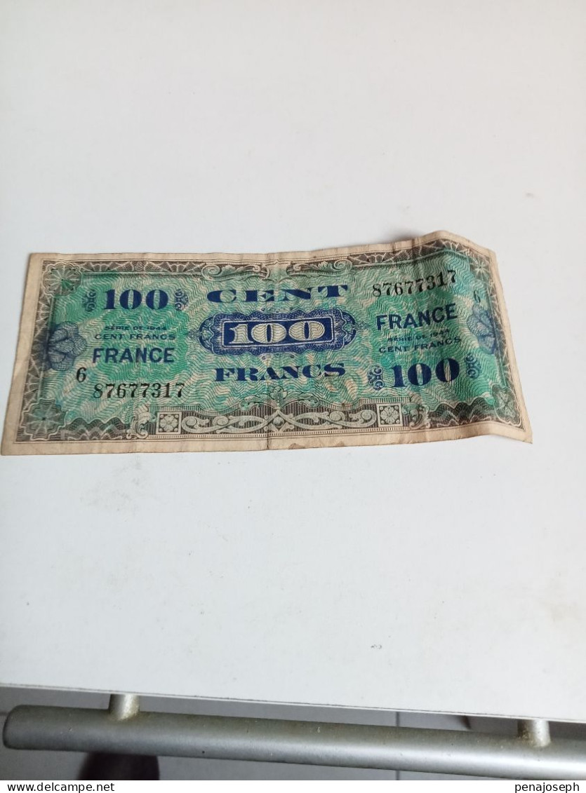 Ancien Billet De 100 Francs Série De 1944 Ave Petit 6 - Ohne Zuordnung