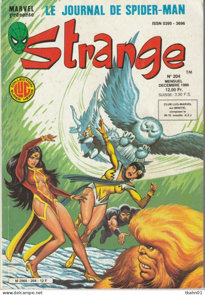 STRANGE N° 204 " LUG " DE 1986  BE/TBE - Strange