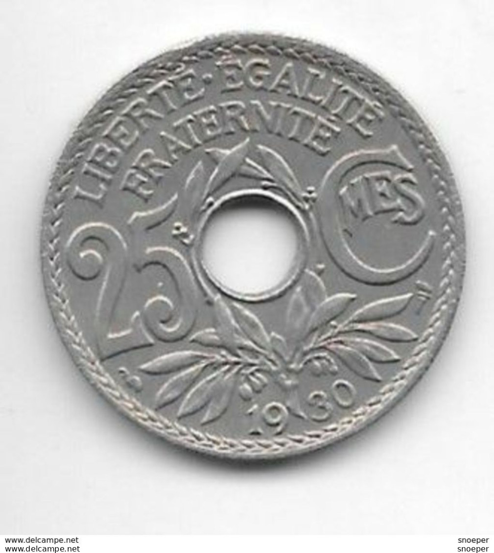 *france 25 Centimes  1930 Km  867a   Xf+/ms60 - 25 Centimes