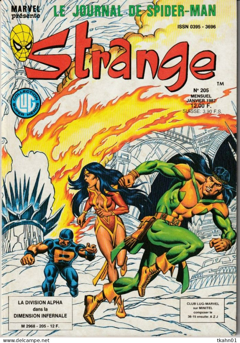 STRANGE N° 205 " LUG " DE 1987  BE/TBE - Strange