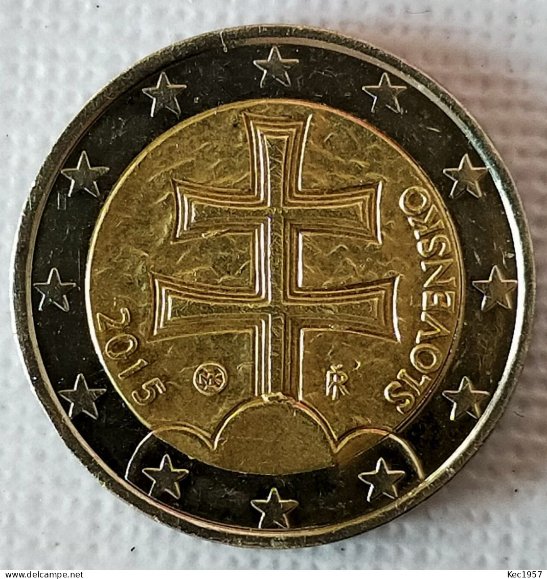 2 Euro Munze  Slowakei 2015 Fehlpragung. - Slovakia