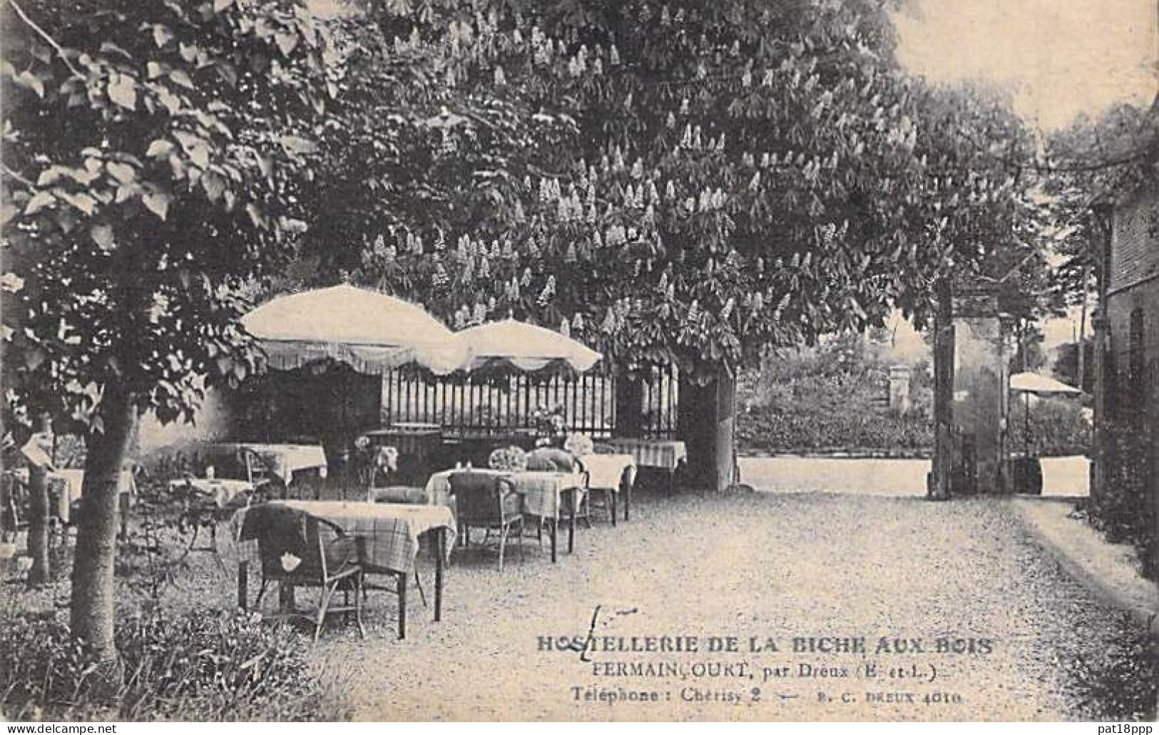 Thème - RESTAURANTS - CPA - 28 - FERMAINCOURT Par DREUX - Hostellerie De La BICHE Aux BOIS - Oise ( Restaurant ) - Restaurants