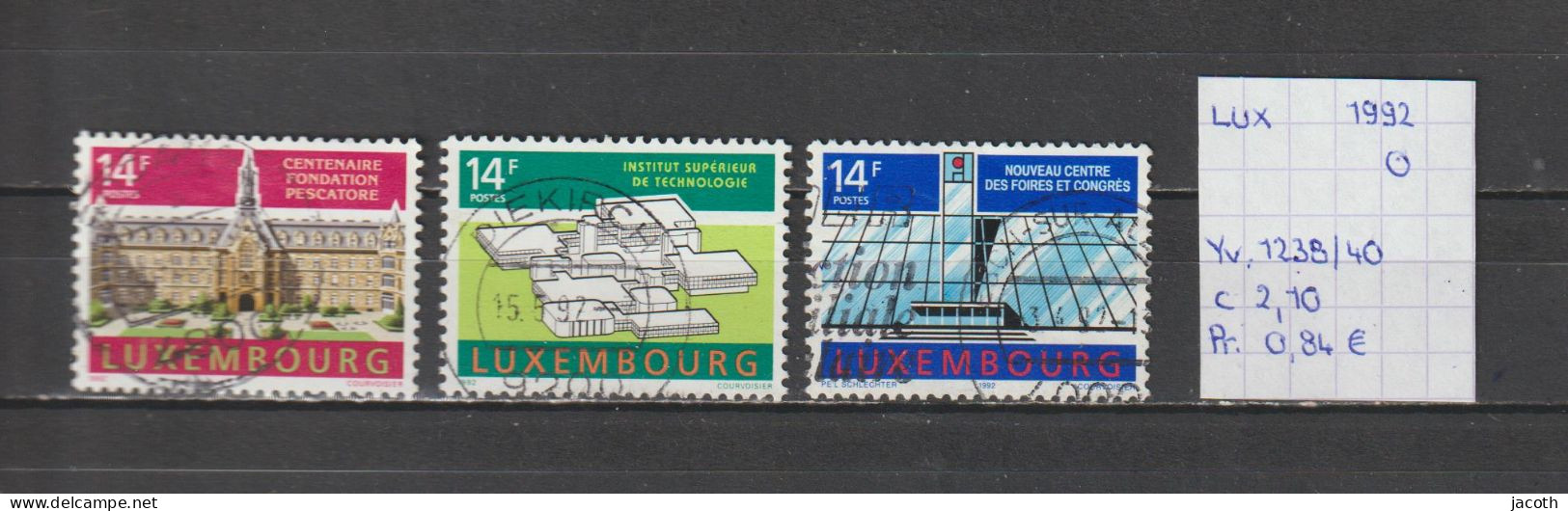 (TJ) Luxembourg 1992 - YT 1238/40 (gest./obl./used) - Gebraucht