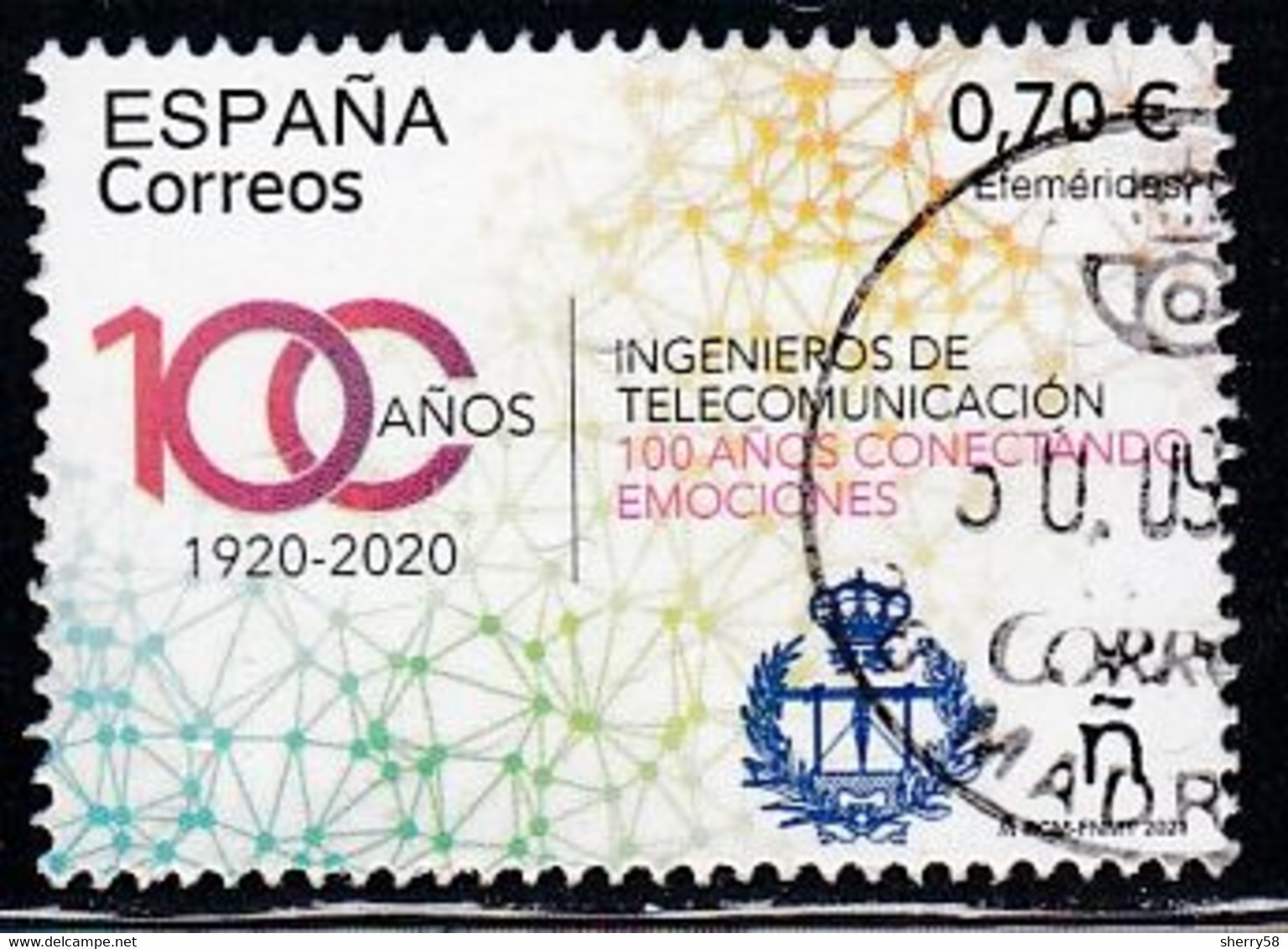 2021-ED. 5480 - Efemérides. 100 Años (1920-2020) Ingenieros De Telecomunicación - USADO- - Used Stamps