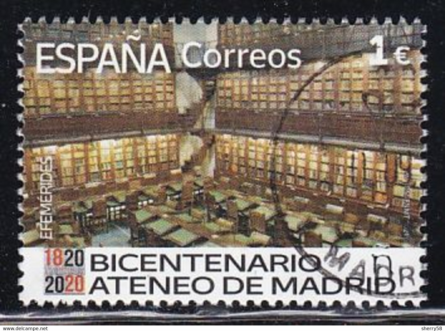 2021-ED. 5481 - Efemérides.- 2021. Bicentenario Del Ateneo De Madrid (1820-2020) - USADO - Oblitérés