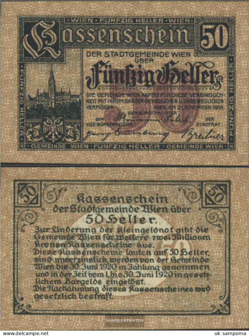 Austria Catalog-number.: 7Wien Used (III) 1919 50 Bright - Oesterreich
