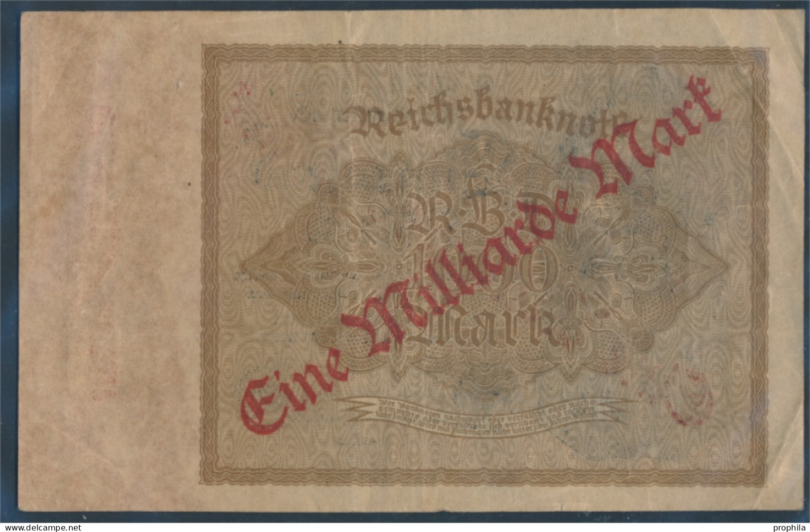 Deutsches Reich Rosenbg: 110a, Reichsdruck Gebraucht (III) 1923 1 Mrd. Auf 1000 Mark (10298874 - 1 Milliarde Mark