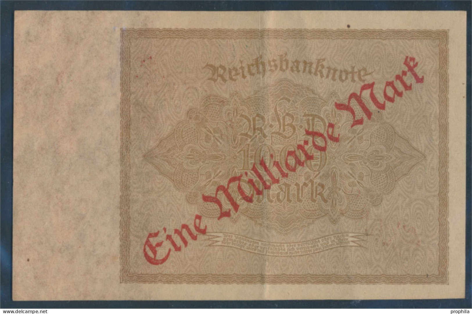 Deutsches Reich Rosenbg: 110a, Reichsdruck Gebraucht (III) 1923 1 Mrd. Auf 1000 Mark (10298875 - 1 Mrd. Mark