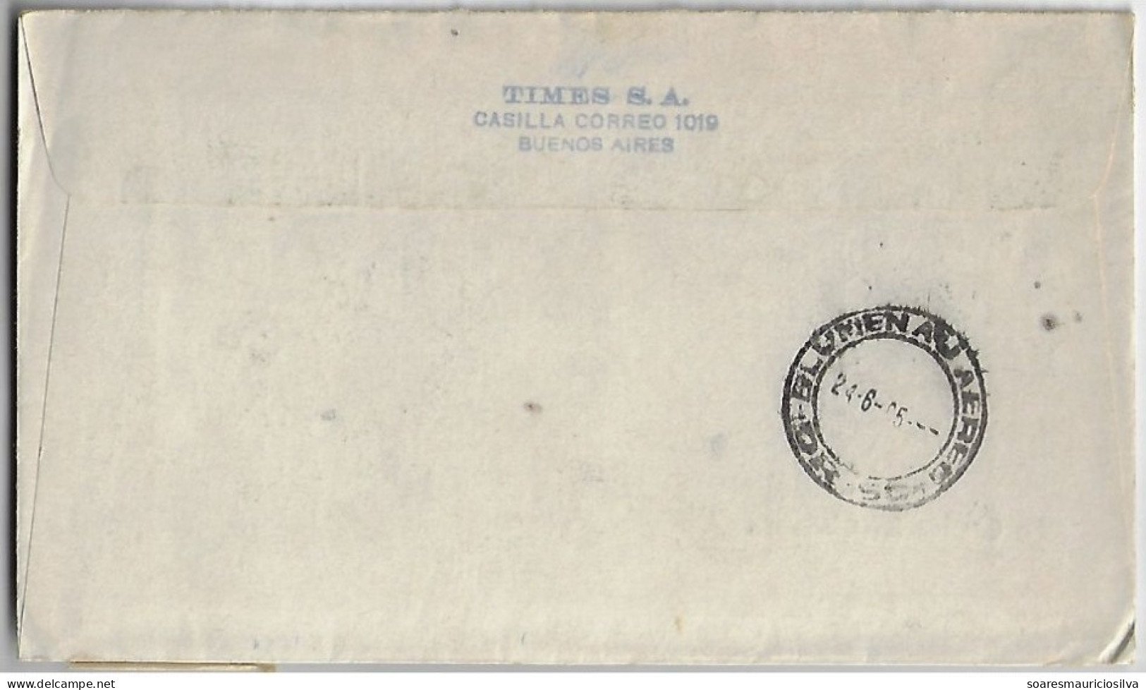 Argentina 1965 Registered Airmail Cover From Buenos Aires To Blumenau Brazil Stamp Uniform Tree - Cartas & Documentos