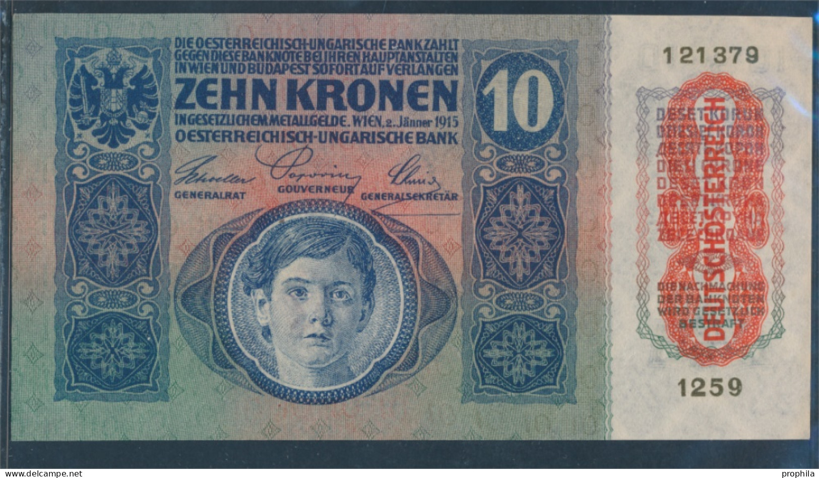 Österreich Kat-Nr.: 171b (51a), Flachdruck Serie Ab 1240 Bankfrisch 1919 10 Kronen (10298905 - Oesterreich