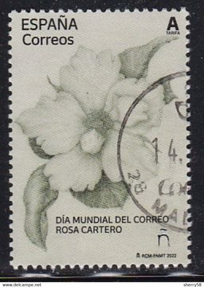 2022-ED. 5610 Día Mundial Del Correo. Rosa Cartero- USADO - Gebraucht