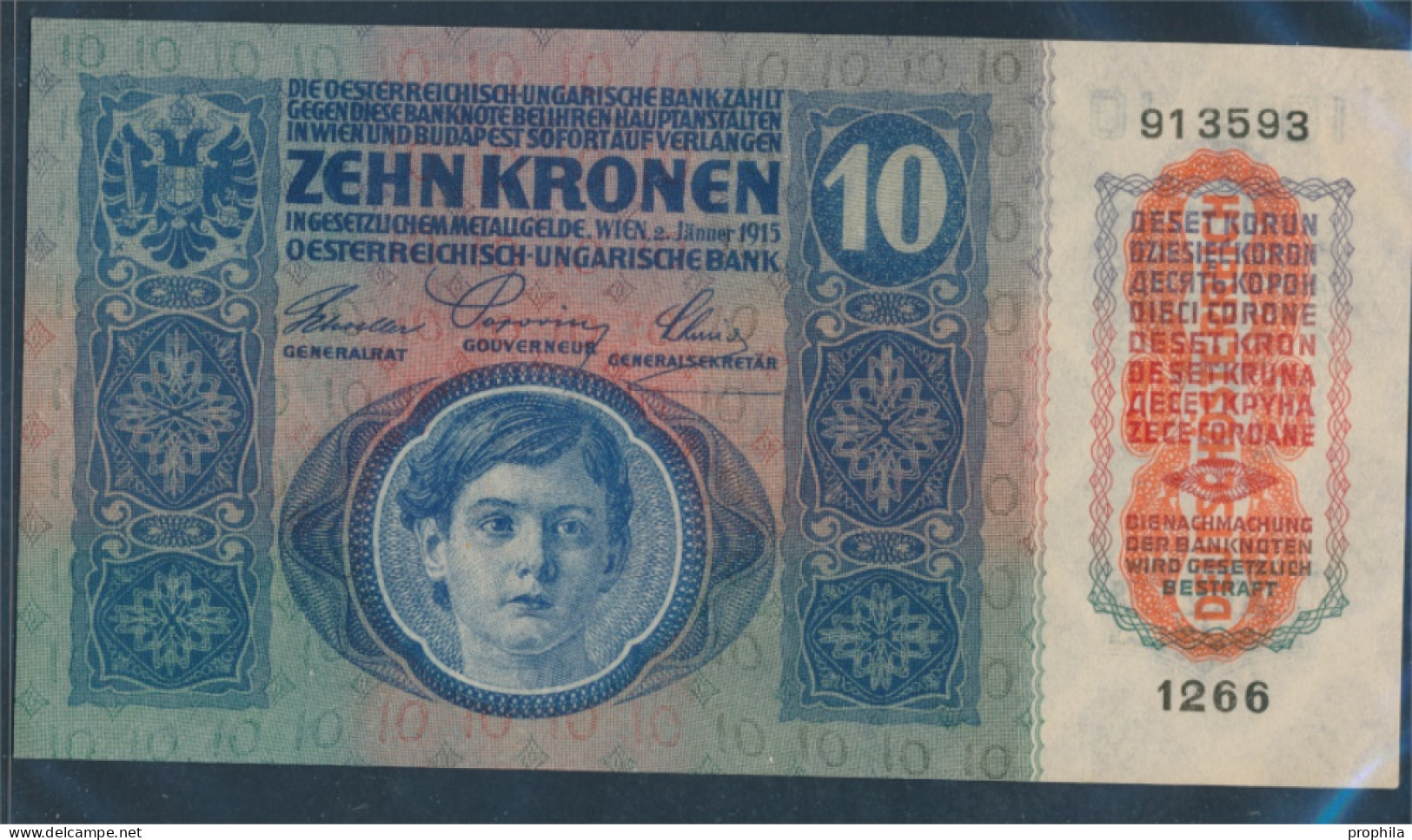 Österreich Kat-Nr.: 171b (51a), Flachdruck Serie Ab 1240 Bankfrisch 1919 10 Kronen (10298907 - Oesterreich