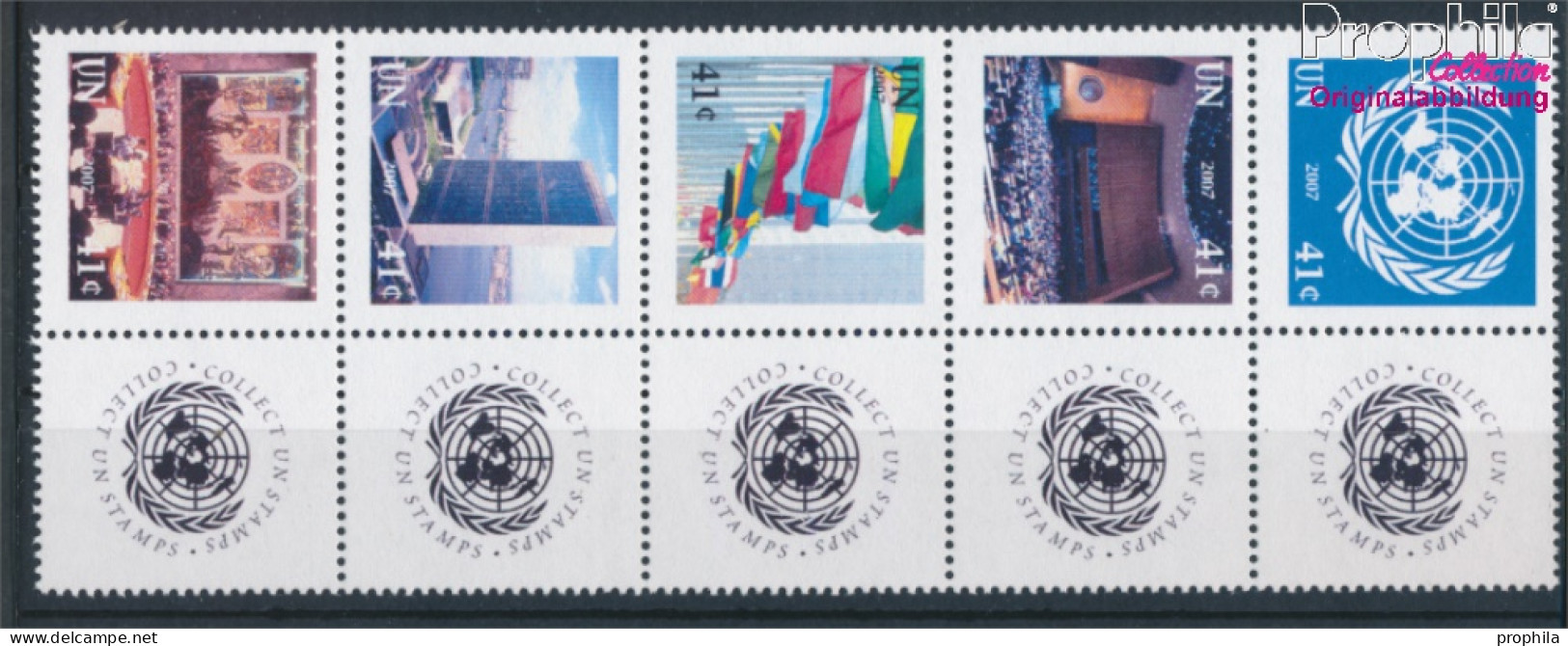UNO - New York 1057-1061 Zehnerblock (kompl.Ausg.) Postfrisch 2007 Grußmarken (10325901 - Unused Stamps