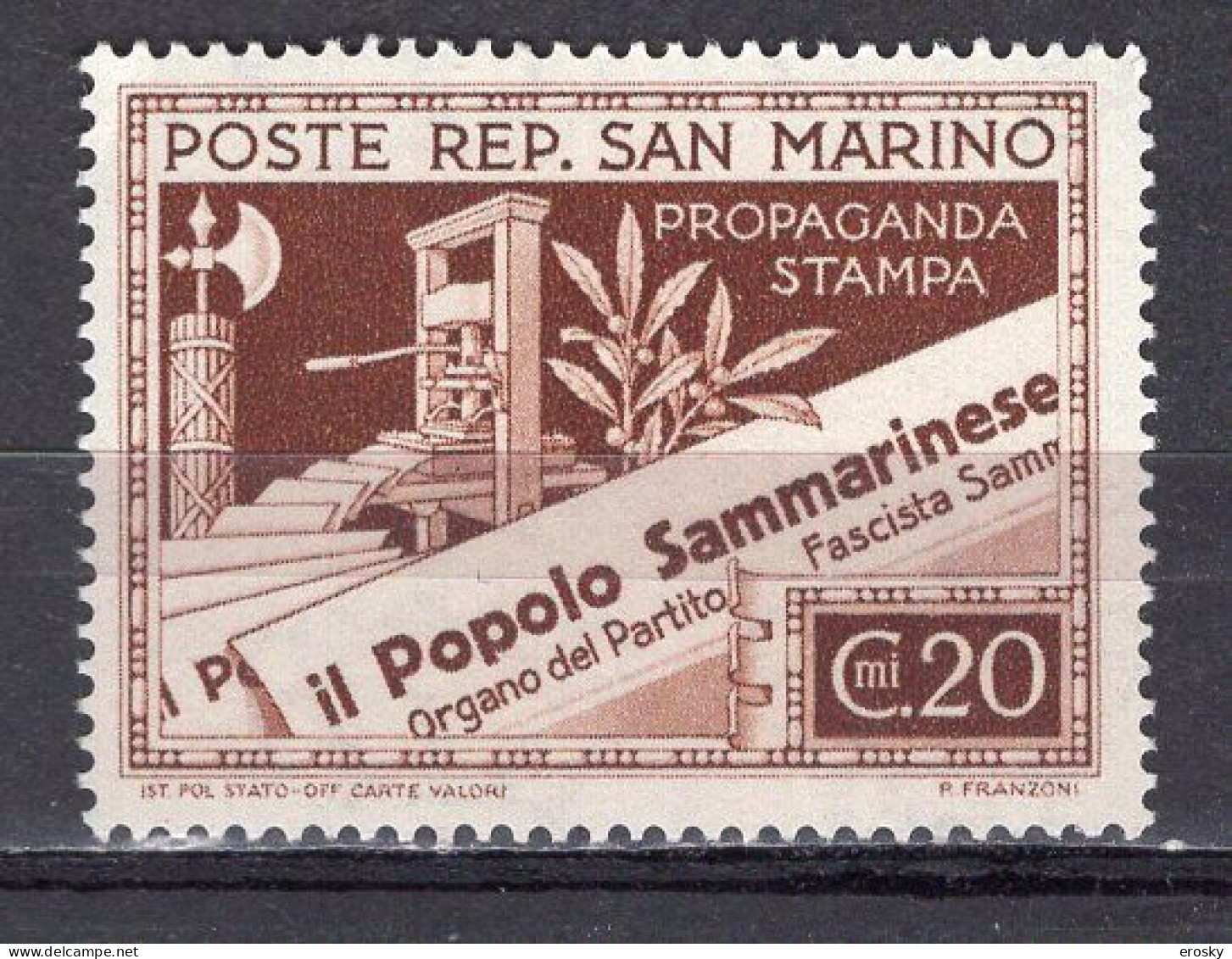 Y6761 - SAN MARINO Ss N°230 - SAINT-MARIN Yv N°226 * - Neufs