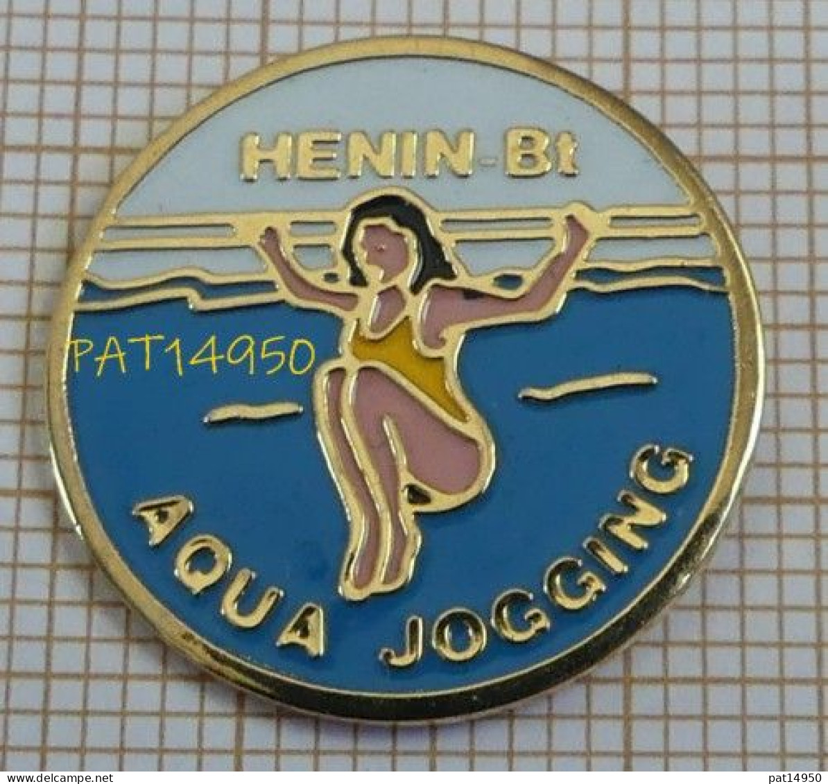 PAT14950 NATATION AQUE JOGGING HENIN BEAUMONT Dpt 62 PAS DE CALAIS - Schwimmen