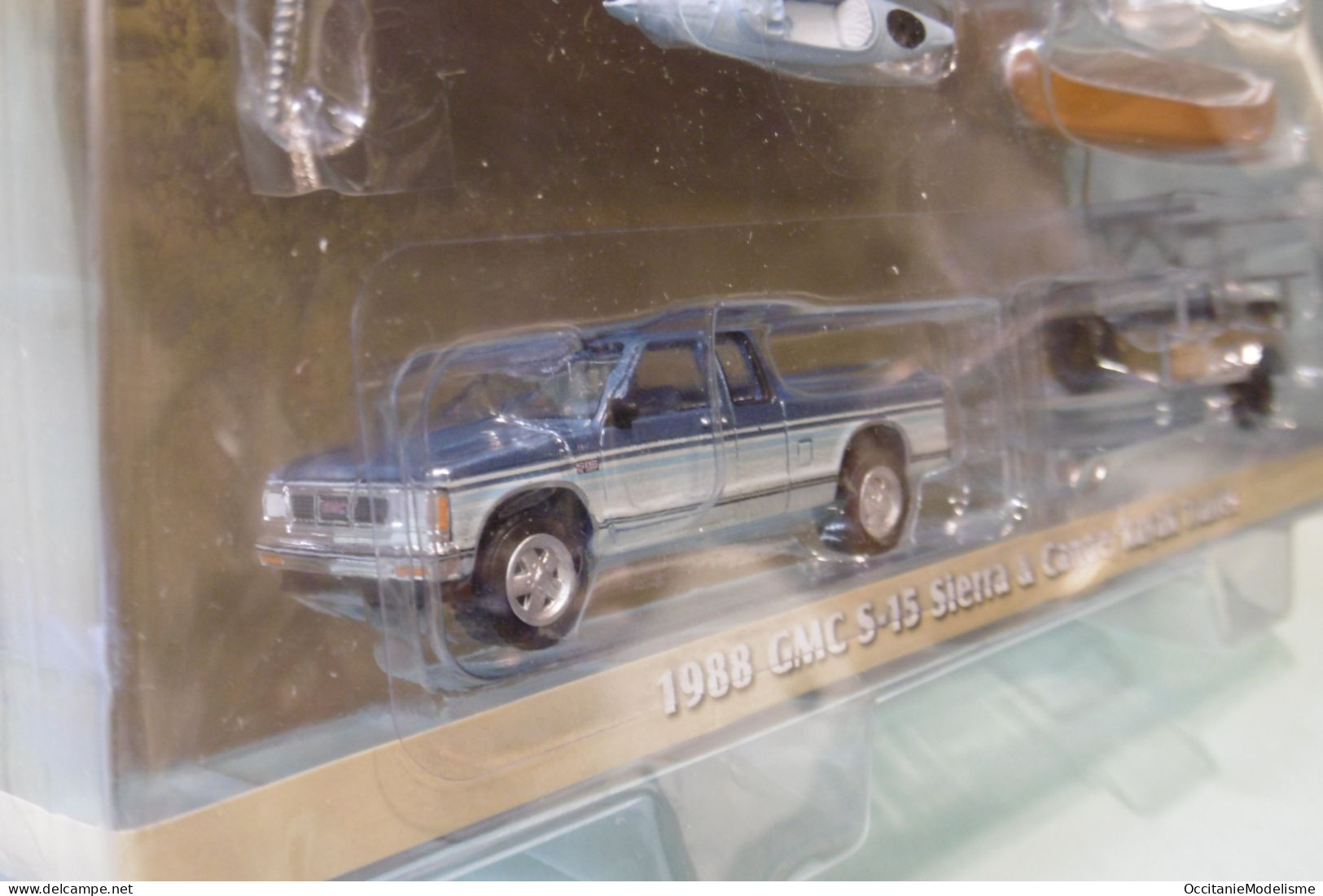 Greenlight - GMC S-15 Sierra 1988 + Remorque Porte Canoë Kayak Réf. 32250-C Neuf 1/64 - Autres & Non Classés