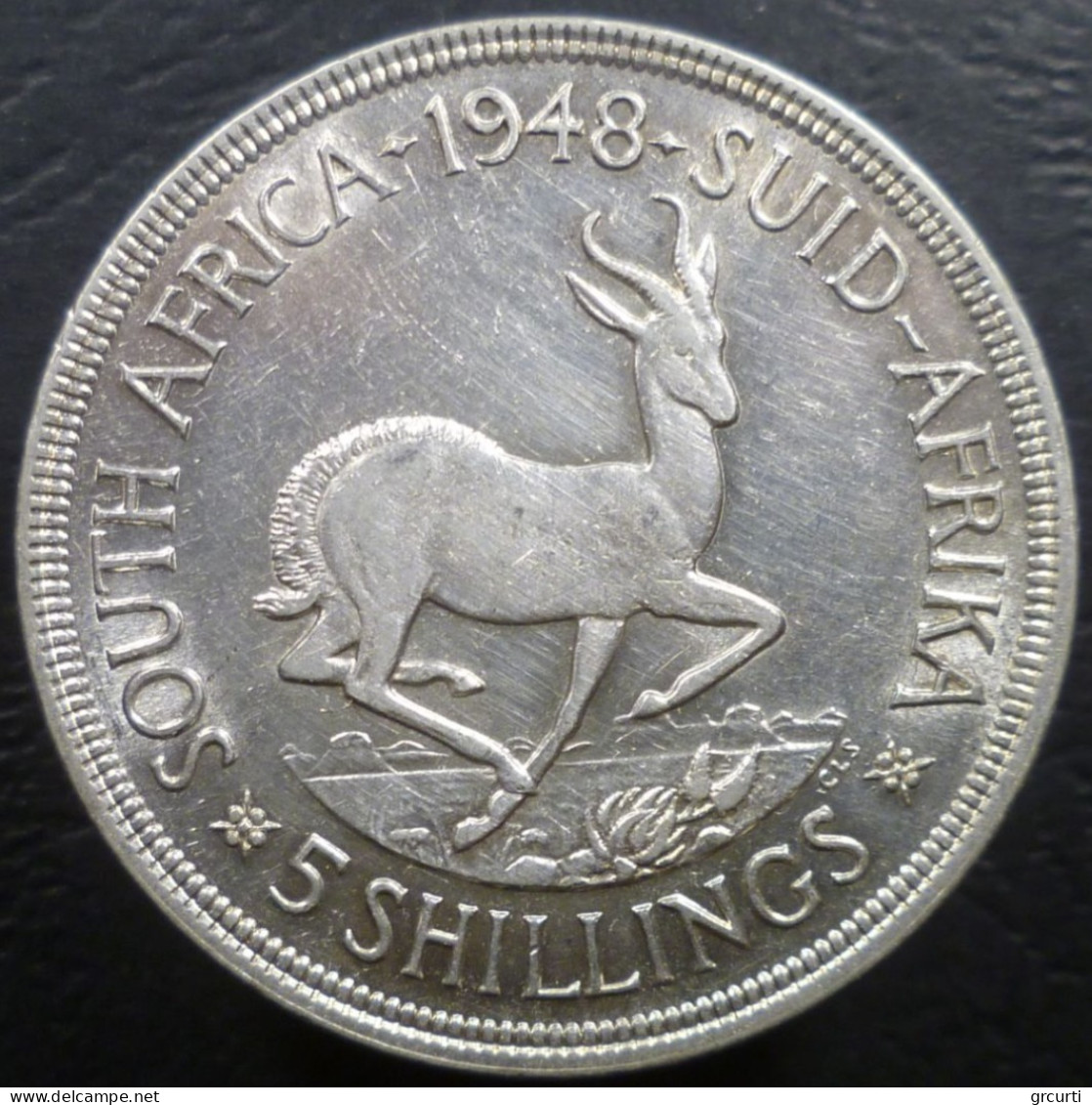 Sud Africa - 5 Shillings 1948 - KM# 40.1 - South Africa