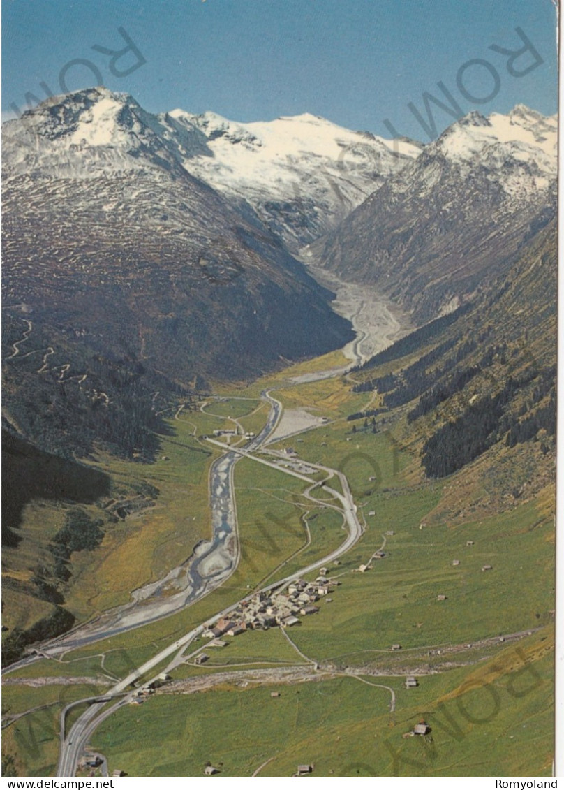 CARTOLINA  HINTERRHEIN (GRAUBUNDEN),GRIGIONI,SVIZZERA-MIT DER N13,DEM TUNNELEINGANG UND DER SAN BERNARDINO-NON VIAGGIATA - Hinterrhein