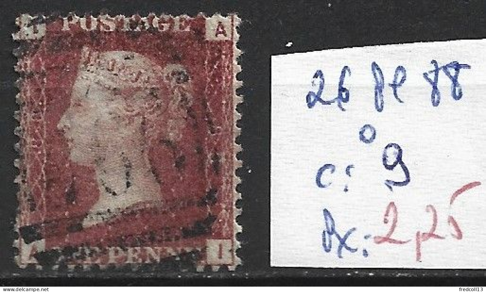 GRANDE-BRETAGNE 26 Planche 88 Oblitéré  Côte 9 € - Used Stamps