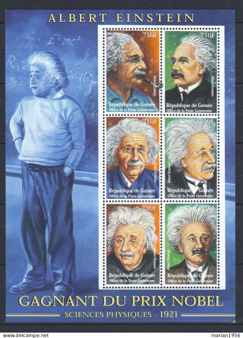 Guinea - ALBERT EINSTEIN GAGNANT DU PRIX NOBEL - Mich. 3742/47 - MNH - Albert Einstein