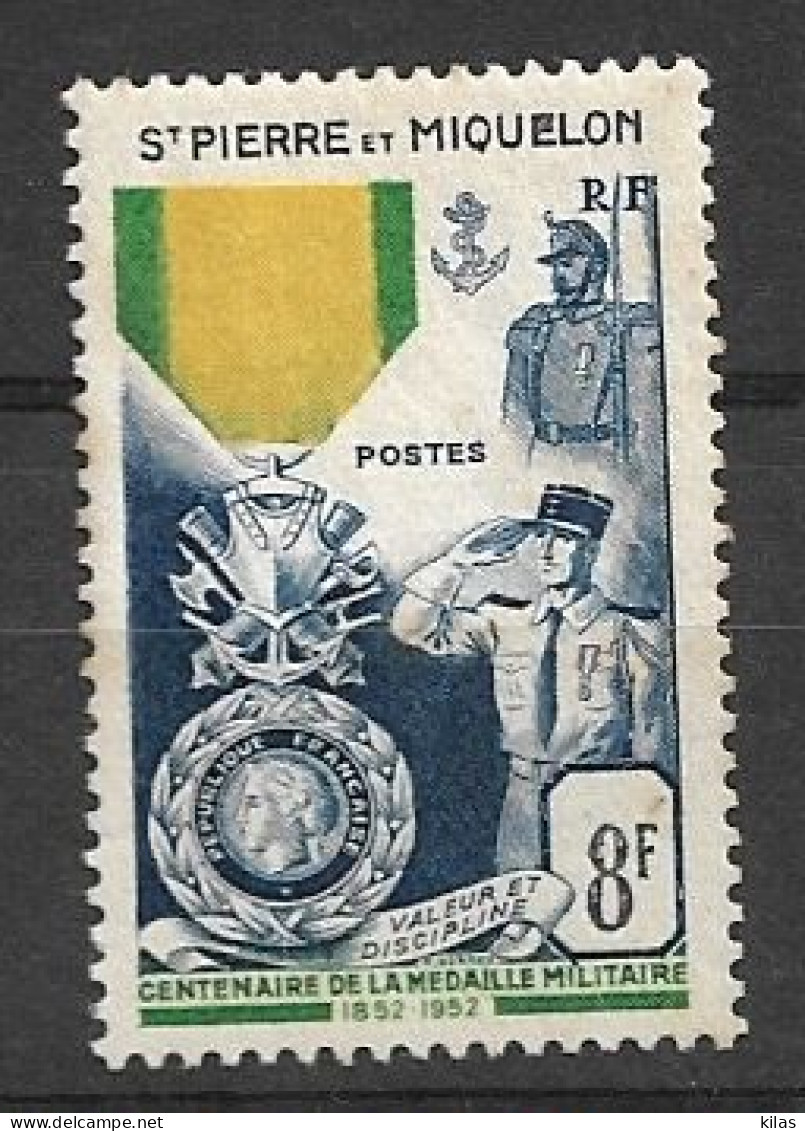 SAINT PIERRE & MIQUELON 1952 Centenaire De La Médaille Militaire MNH - 1952 Centenaire De La Médaille Militaire