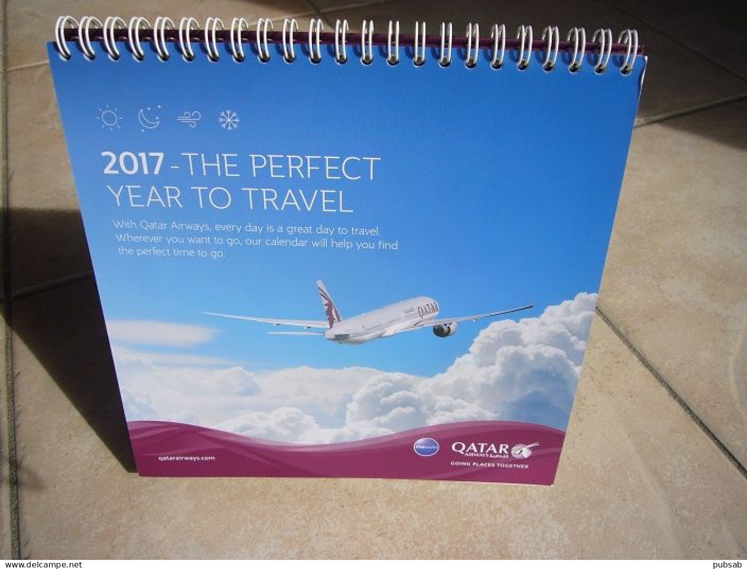 Avion / Airplane /  QATAR ARWAYS / Calendrier De Bureau / 2021 - Cadeaux Promotionnels