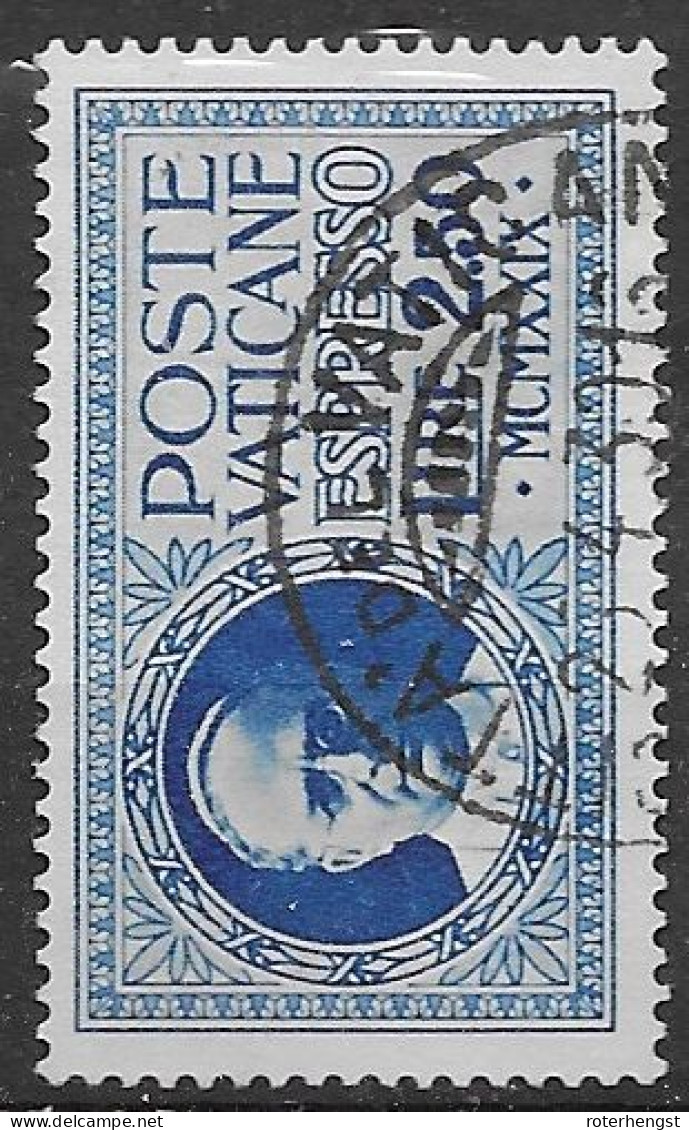 Vatican Airmail VFU 1929 20 Euros - Gebruikt