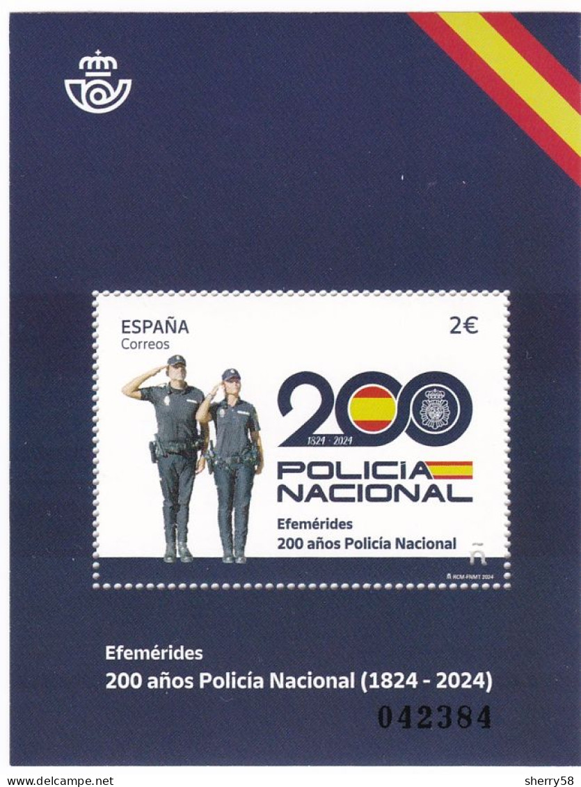 2024-ED. 5719 H.B.-Efemérides. 200 Años De La Policía Nacional- NUEVO - Blocs & Feuillets