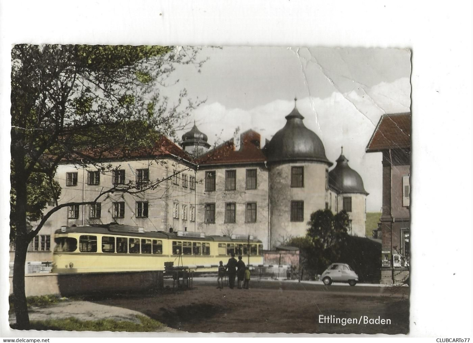 Ettlingen (Allemagne, Bade-Wurtemberg) : Albtalbahn Mit Schloss En 1957 (lebendig) ETAT GF. - Ettlingen