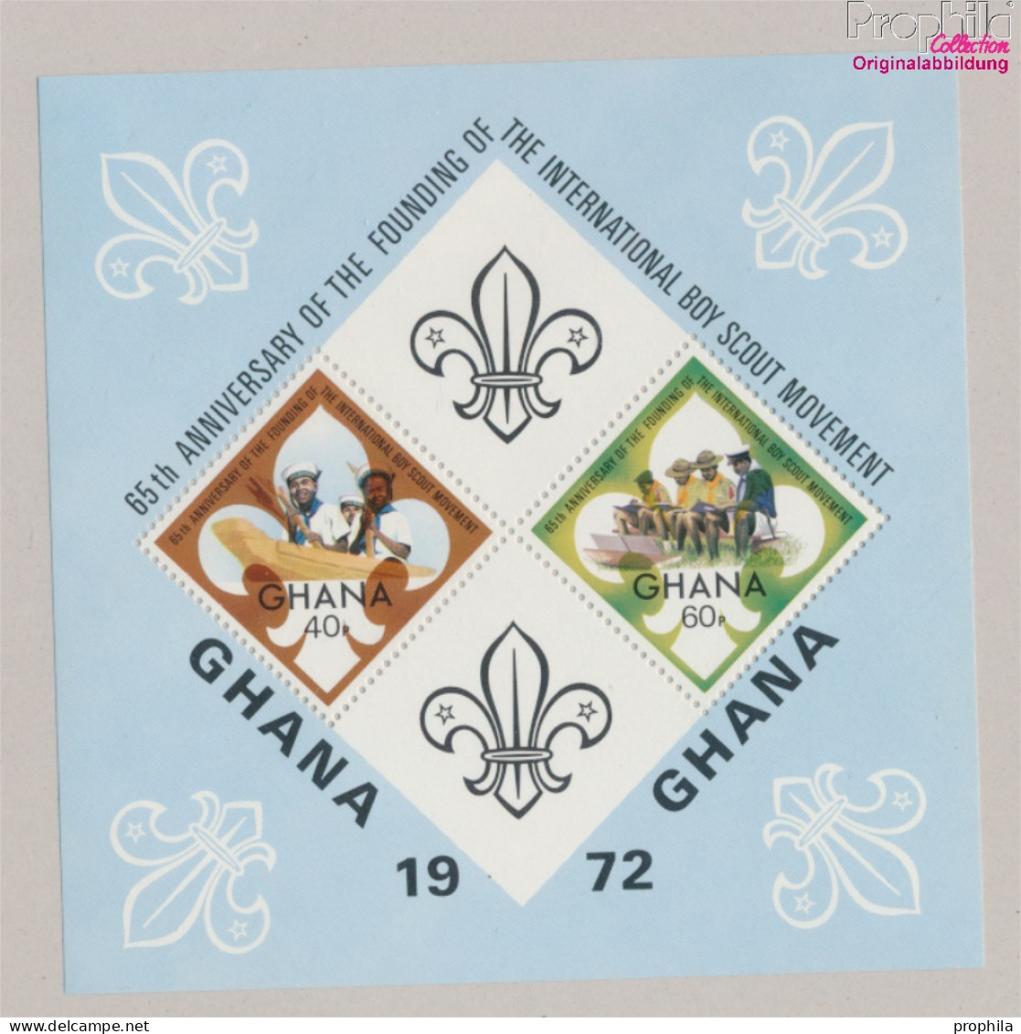 Ghana Block47 (kompl.Ausg.) Postfrisch 1972 Pfadfinder (10325705 - Ghana (1957-...)