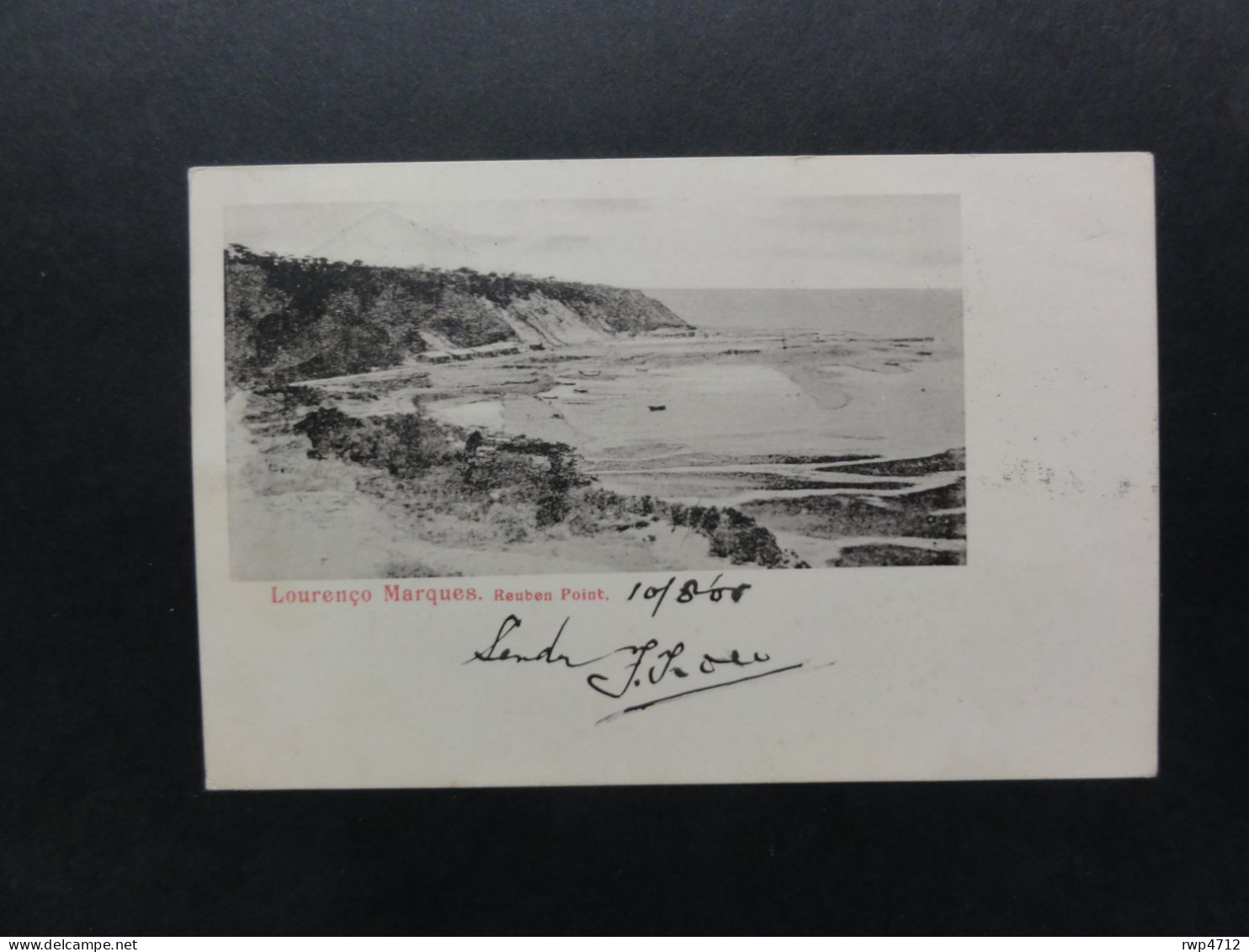 LOURENCO MARQUES   Picture Postcard  Reuben Point 1905 To Netherlands - Lourenco Marques