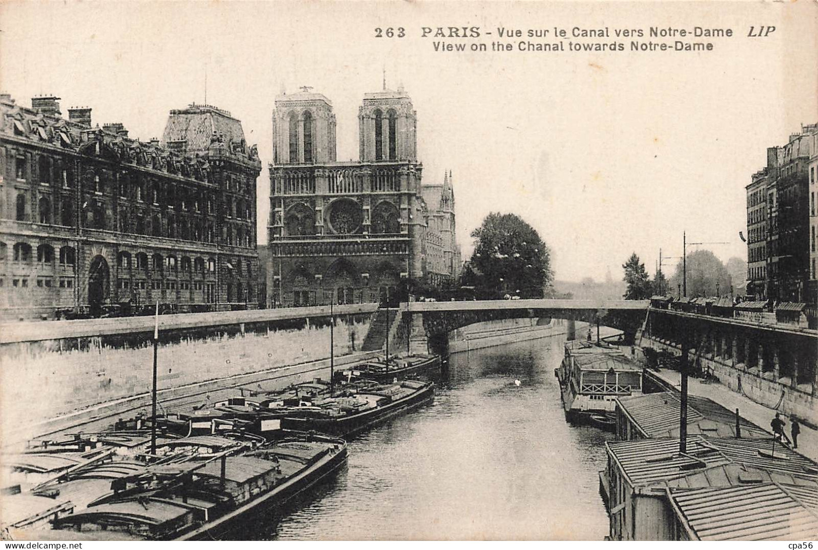 Péniches - Paris - N° 263 Potonniée éd. VENTE DIRECTE X - Hausboote